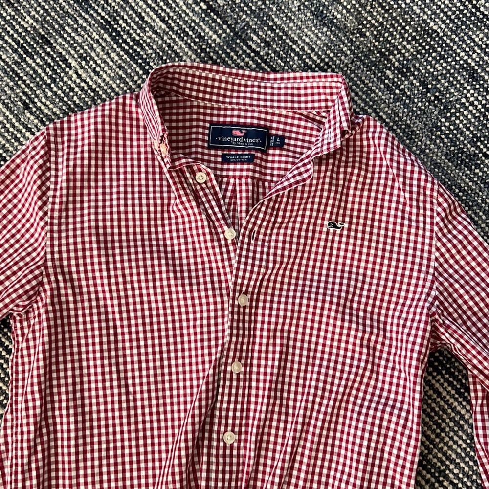 Boys Vineyard Vines Large Whaler Shirt